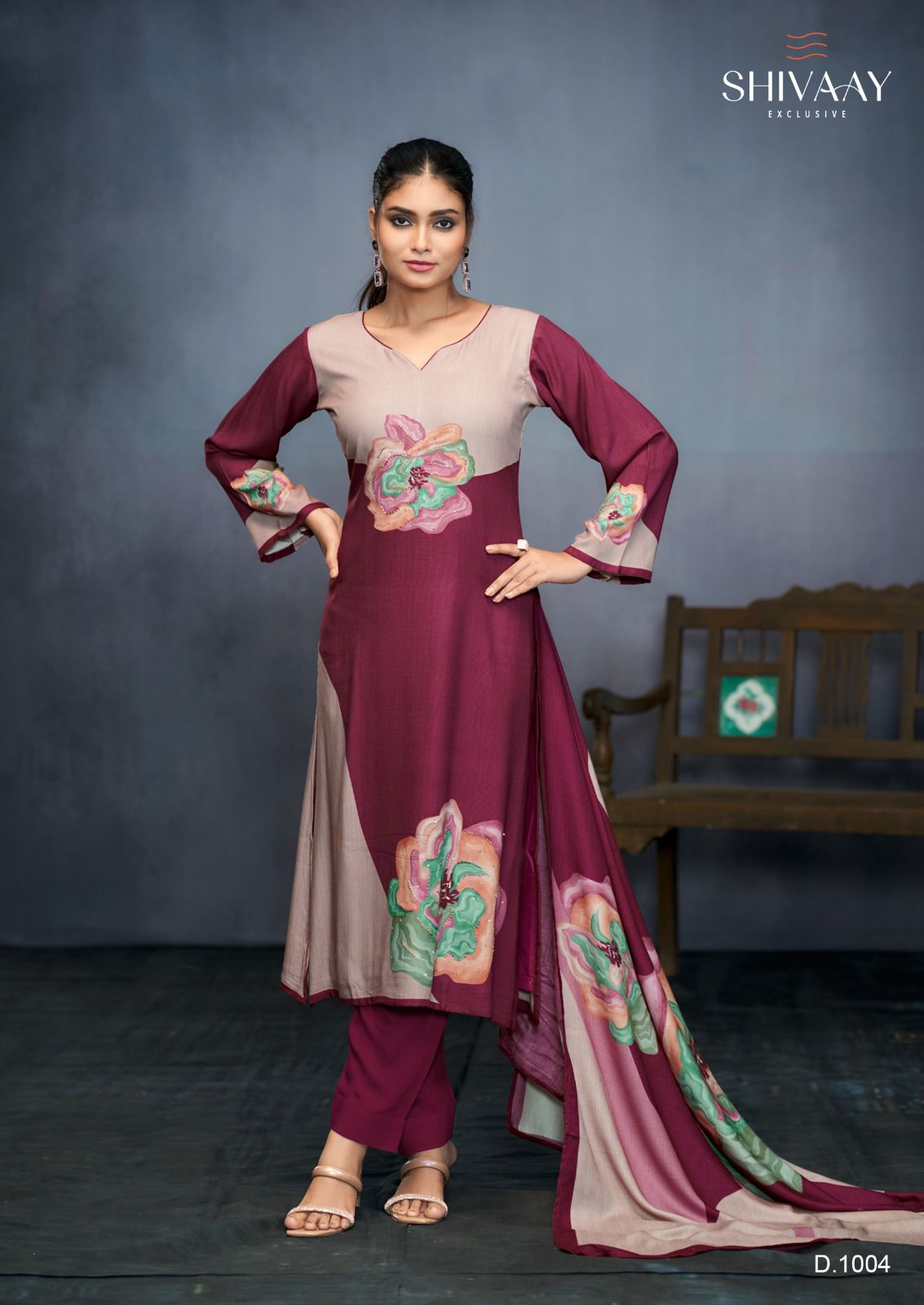 Imperial By Shivaay Viscose Pashmina Printed Designer Dress Material Wholesale Price